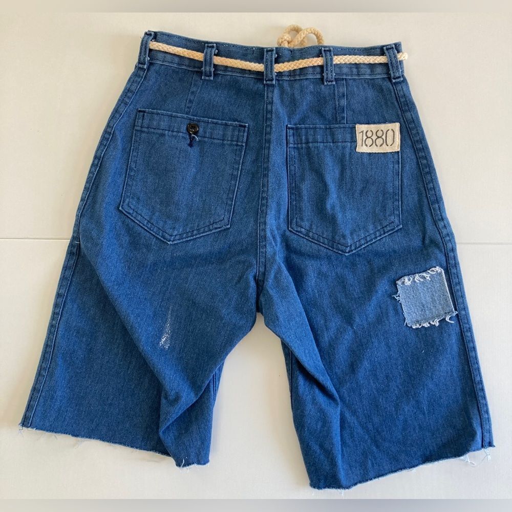 Riley 1880 Patchwork Cut-Off Shorts - image 2